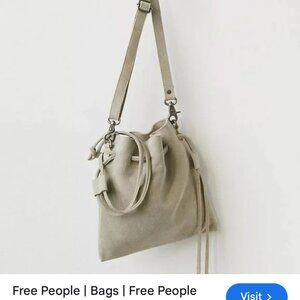 nwt FREE PEOPLE BILLIE genuine suede bag purse